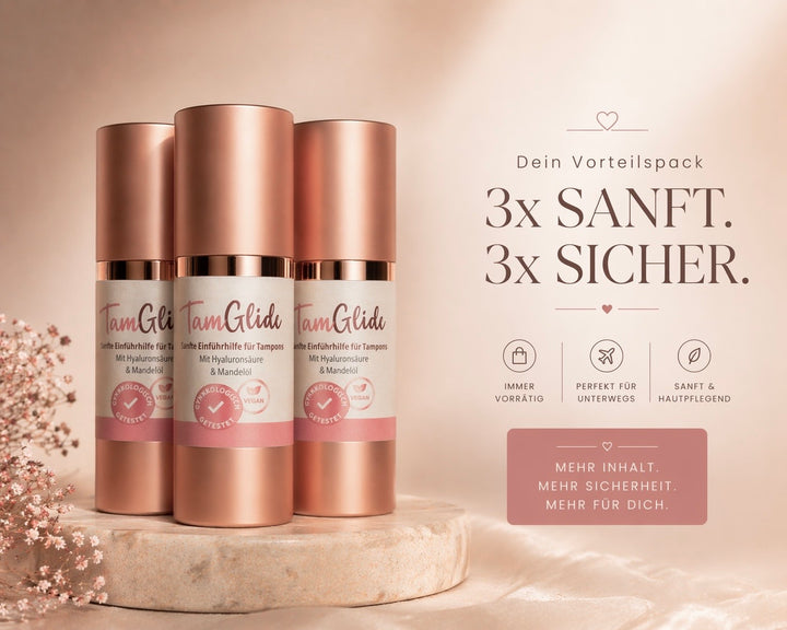 3ER BUNDLE –
Nie wieder unangenehmes Einführen – jederzeit vorbereitet